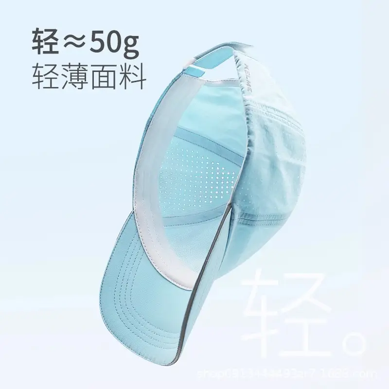 Men Black Baseball Cap with Wide Brim & Quick-Drying Fabric - Image 6