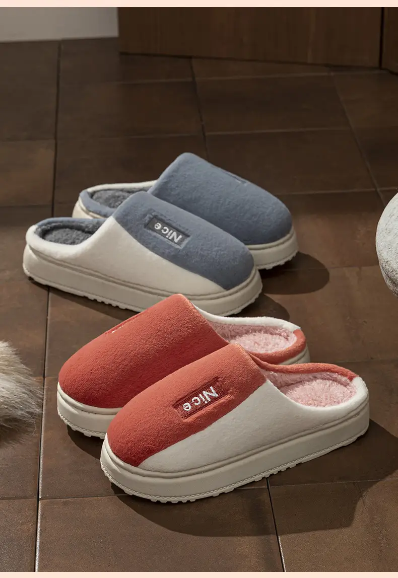2025 Thick-Soled Cotton Slippers for Men and Women, Slippers with a Stepping-On-Clouds Feel, New Winter Model, Thick-Soled Non-Slip Indoor Home Cotton Slippers — feature 13