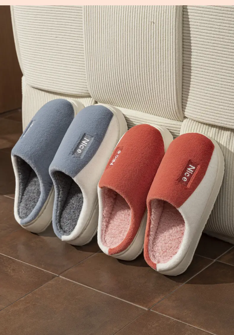2025 Thick-Soled Cotton Slippers for Men and Women, Slippers with a Stepping-On-Clouds Feel, New Winter Model, Thick-Soled Non-Slip Indoor Home Cotton Slippers — feature 15