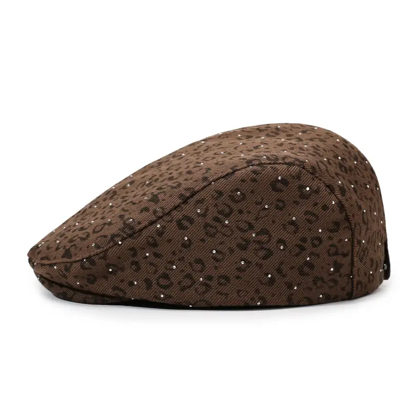 British Leopard Print Forward Cap for Women - Image 9