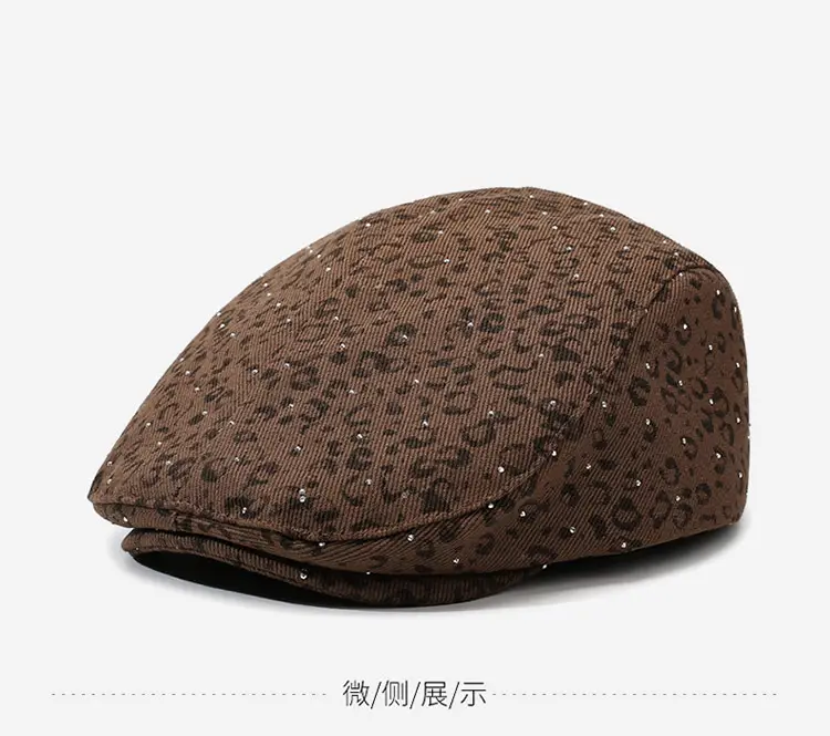 British Leopard Print Forward Cap for Women — feature 12