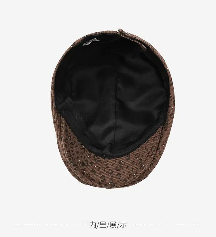 British Leopard Print Forward Cap for Women — feature 16