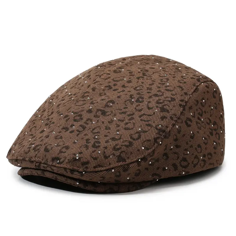 British Leopard Print Forward Cap for Women - Image 3