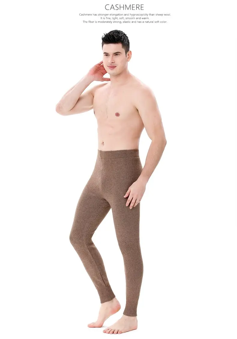 Wholesale and Retail Wool Pants for Men, Thickened Autumn and Winter New Inner Wear Warm Pants for Women, Cashmere Pants, High-Waisted Knitted Wool Pants — feature 17