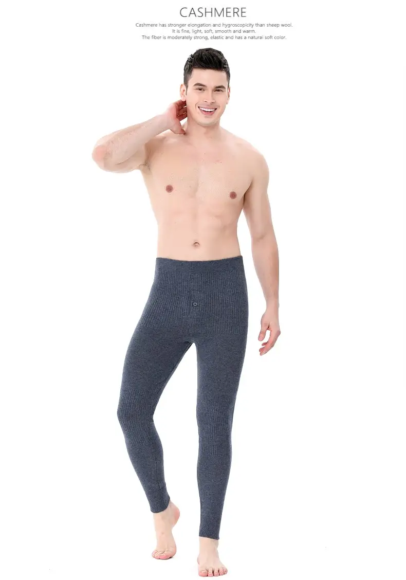 Wholesale and Retail Wool Pants for Men, Thickened Autumn and Winter New Inner Wear Warm Pants for Women, Cashmere Pants, High-Waisted Knitted Wool Pants — feature 19
