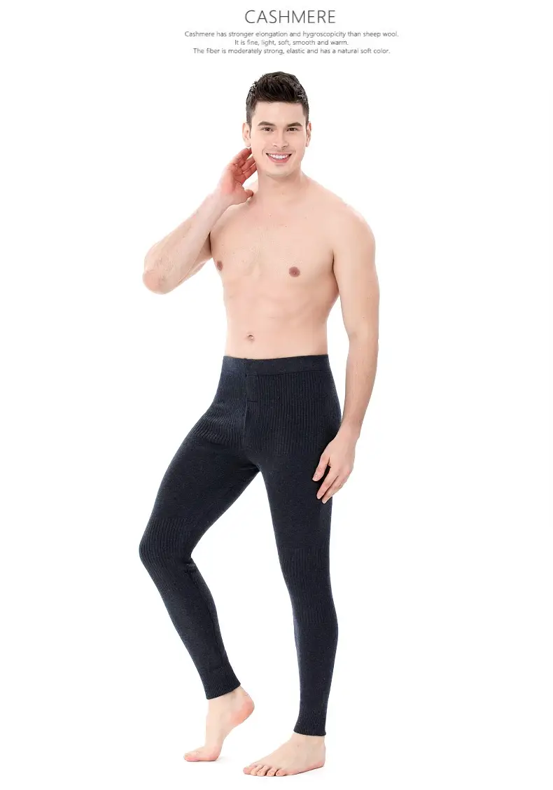 Wholesale and Retail Wool Pants for Men, Thickened Autumn and Winter New Inner Wear Warm Pants for Women, Cashmere Pants, High-Waisted Knitted Wool Pants — feature 24