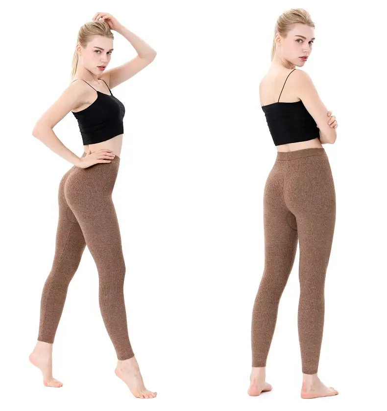 Wholesale and Retail Wool Pants for Men, Thickened Autumn and Winter New Inner Wear Warm Pants for Women, Cashmere Pants, High-Waisted Knitted Wool Pants — feature 27