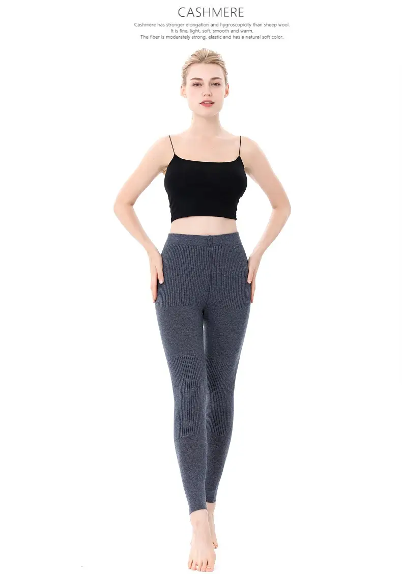 Wholesale and Retail Wool Pants for Men, Thickened Autumn and Winter New Inner Wear Warm Pants for Women, Cashmere Pants, High-Waisted Knitted Wool Pants — feature 28