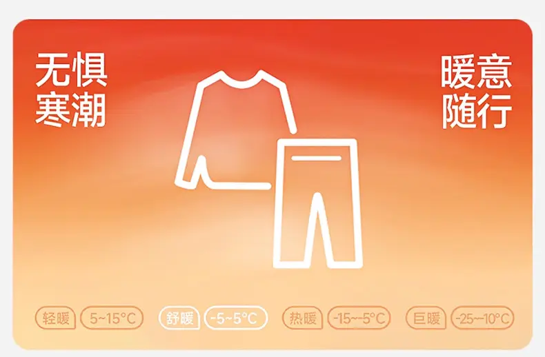 Autumn and Winter Self-Heating Thermal Underwear for Women, Fleece-Lined and Thickened Base Layer, Thermal Top and Pants with Chest Pads, Slim-Fit Thermal Set — feature 1