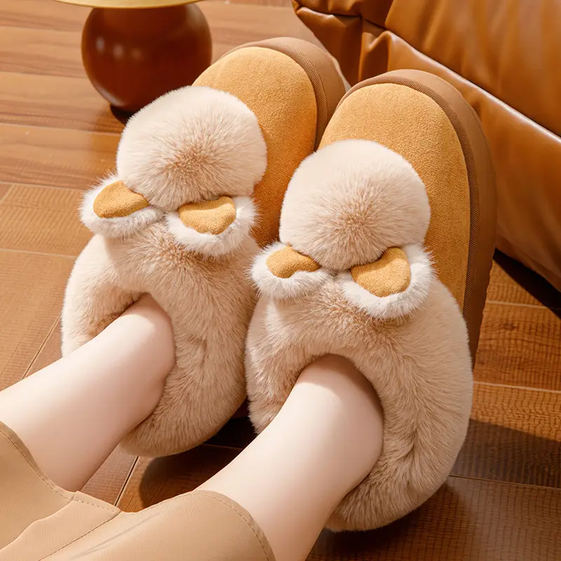 Women's Winter Plush Slippers with Heel 2025 - Image 6