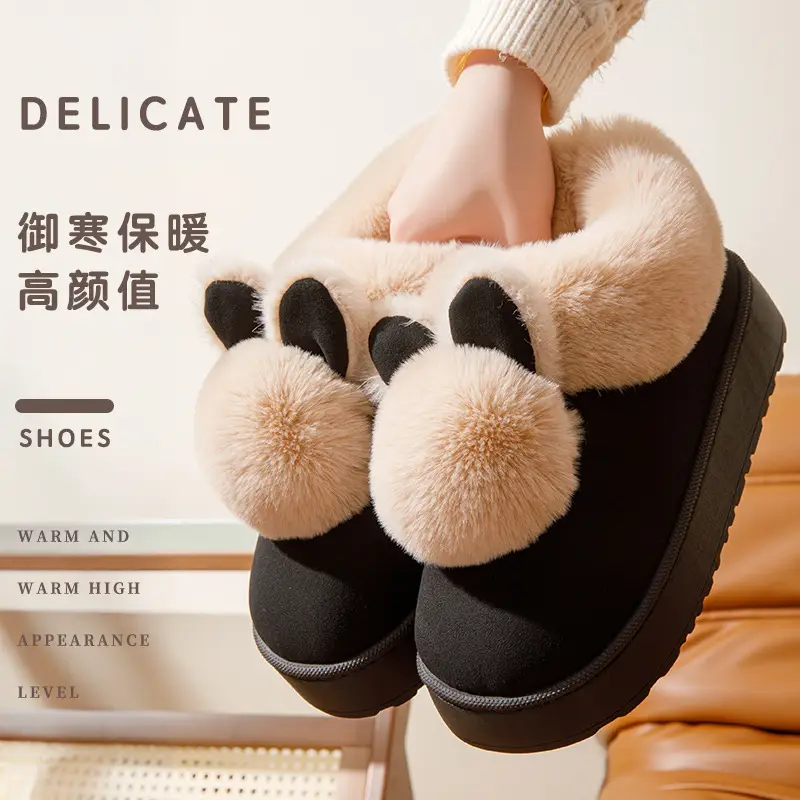 Women's Winter Plush Slippers with Heel 2025 - Image 7
