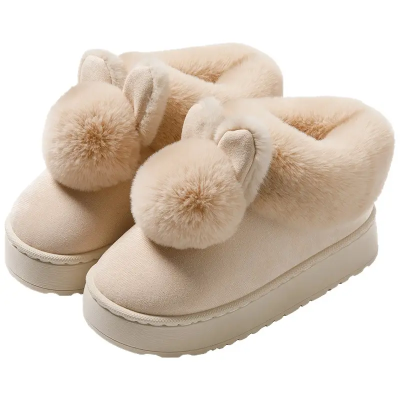 Women's Winter Plush Slippers with Heel 2025 - Image 8