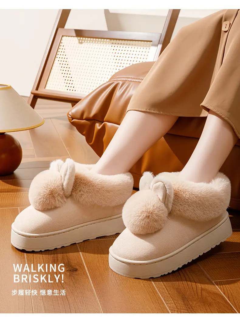 Women's Winter Plush Slippers with Heel 2025 — feature 12