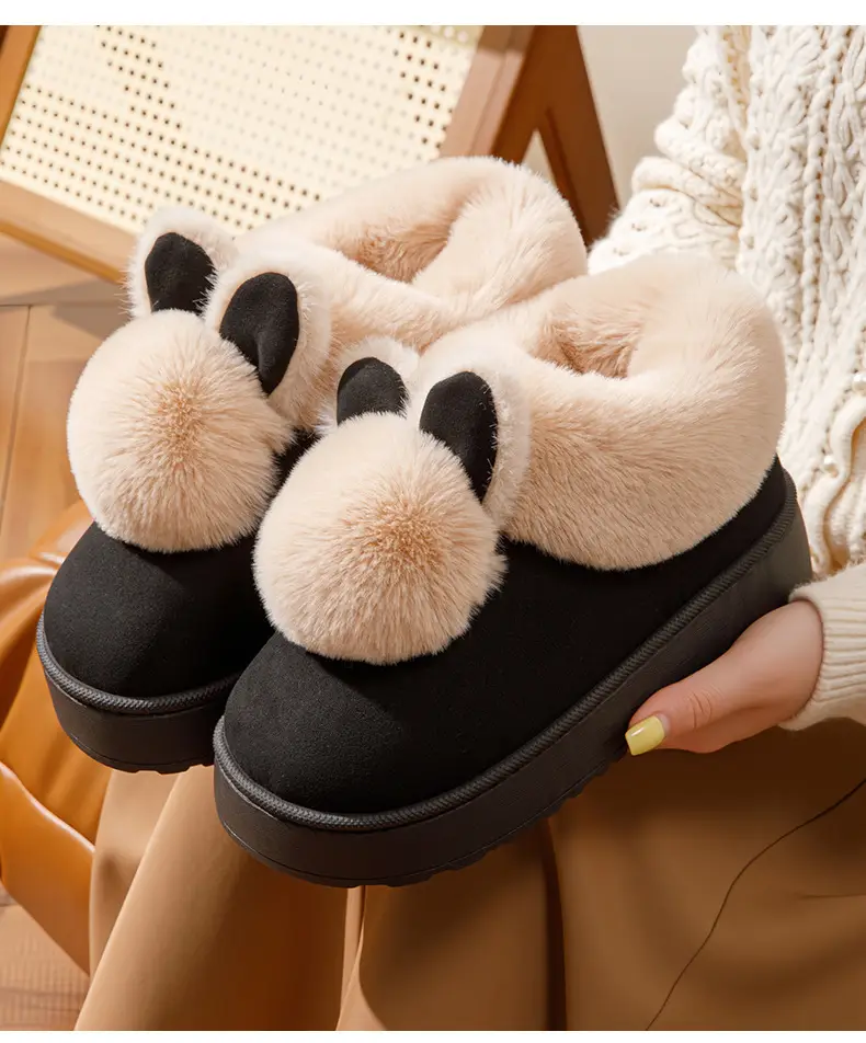 Women's Winter Plush Slippers with Heel 2025 — feature 15