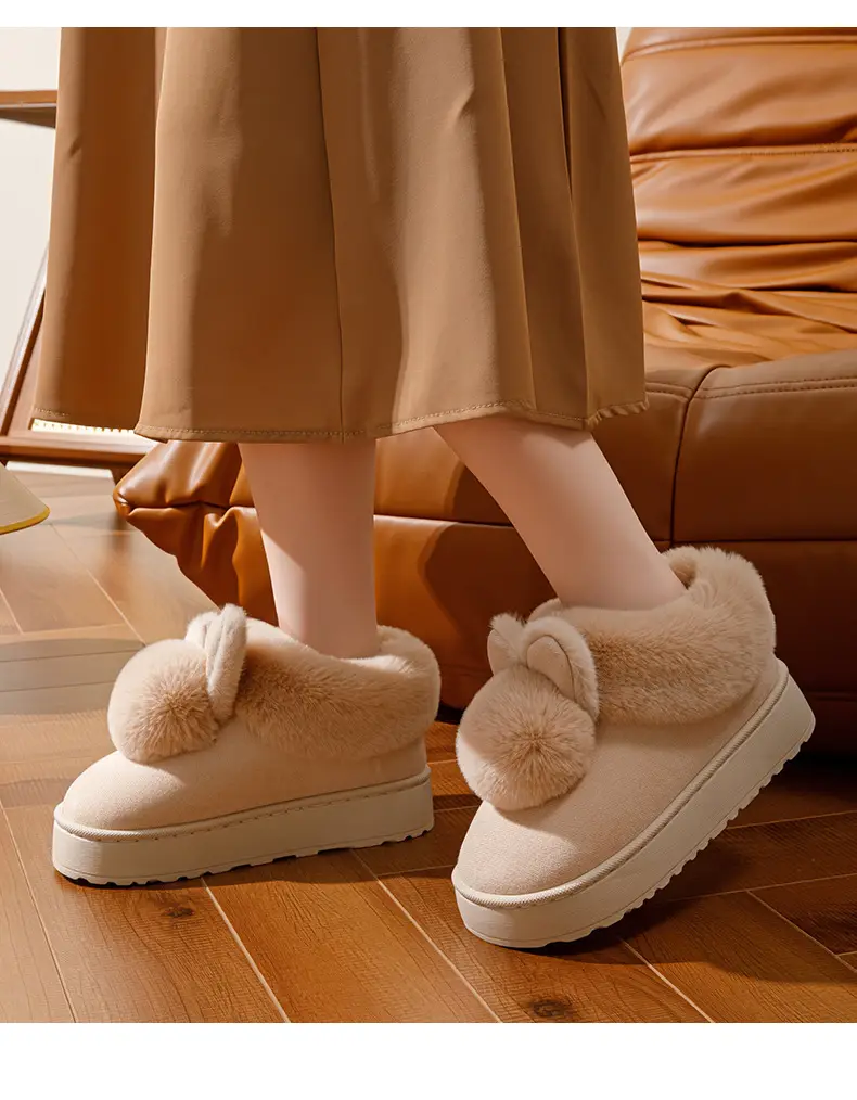Women's Winter Plush Slippers with Heel 2025 — feature 16
