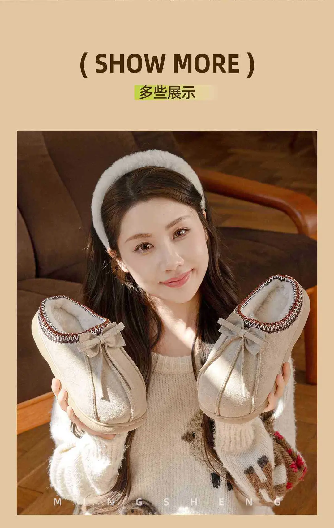 2025 New Winter Style Ugly Toe-Toe Slippers for Women, Versatile for Indoor and Outdoor Wear at Home — feature 4