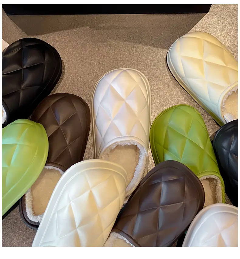 Women's Waterproof Cotton Slippers Winter Warm Thick Sole — feature 1