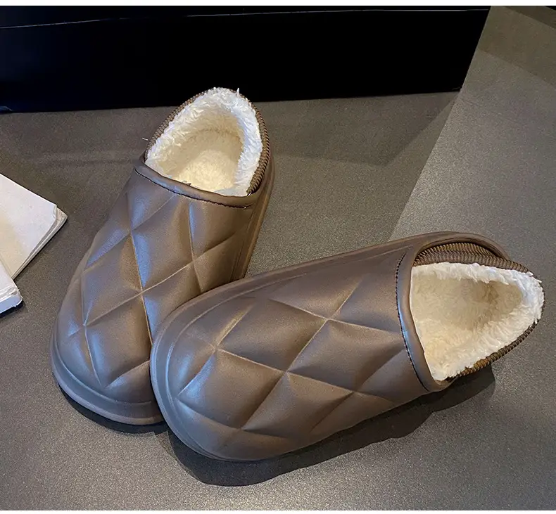 Women's Waterproof Cotton Slippers Winter Warm Thick Sole — feature 11
