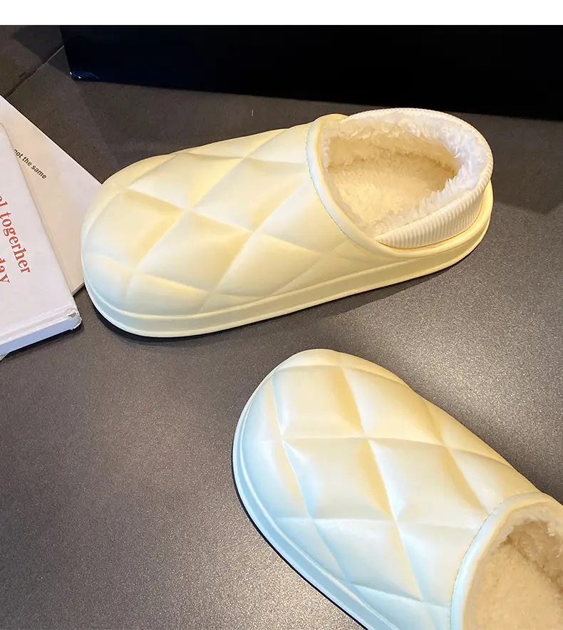 Women's Waterproof Cotton Slippers Winter Warm Thick Sole — feature 13