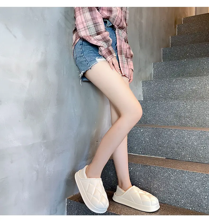 Women's Waterproof Cotton Slippers Winter Warm Thick Sole — feature 20