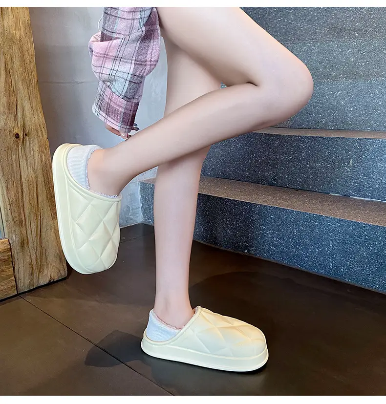 Women's Waterproof Cotton Slippers Winter Warm Thick Sole — feature 24