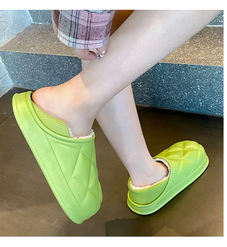 Women's Waterproof Cotton Slippers Winter Warm Thick Sole — feature 25