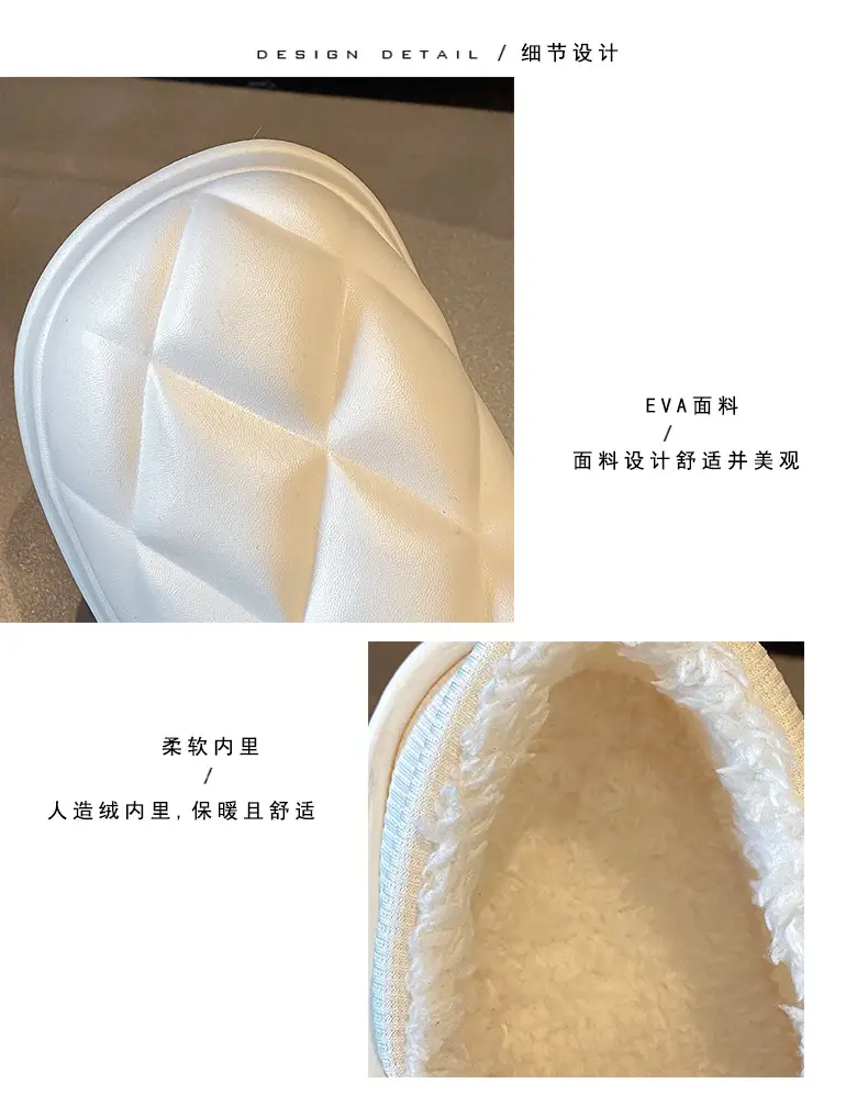 Women's Waterproof Cotton Slippers Winter Warm Thick Sole — feature 5