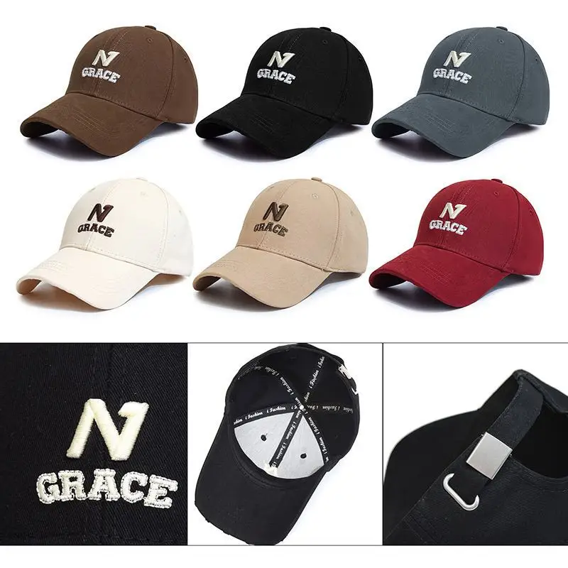 Women Sunshade Cap with Embroidered N Logo — feature 1