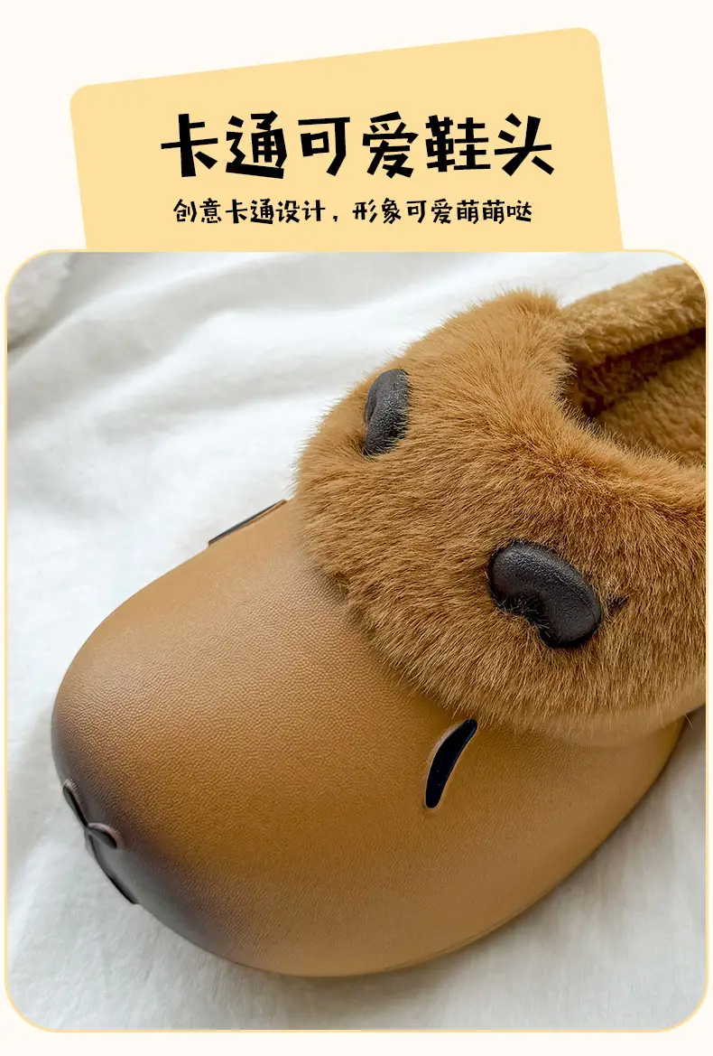 Women's Fleece Lined Warm Slippers, Waterproof, Non-Slip, Po-Color — feature 5