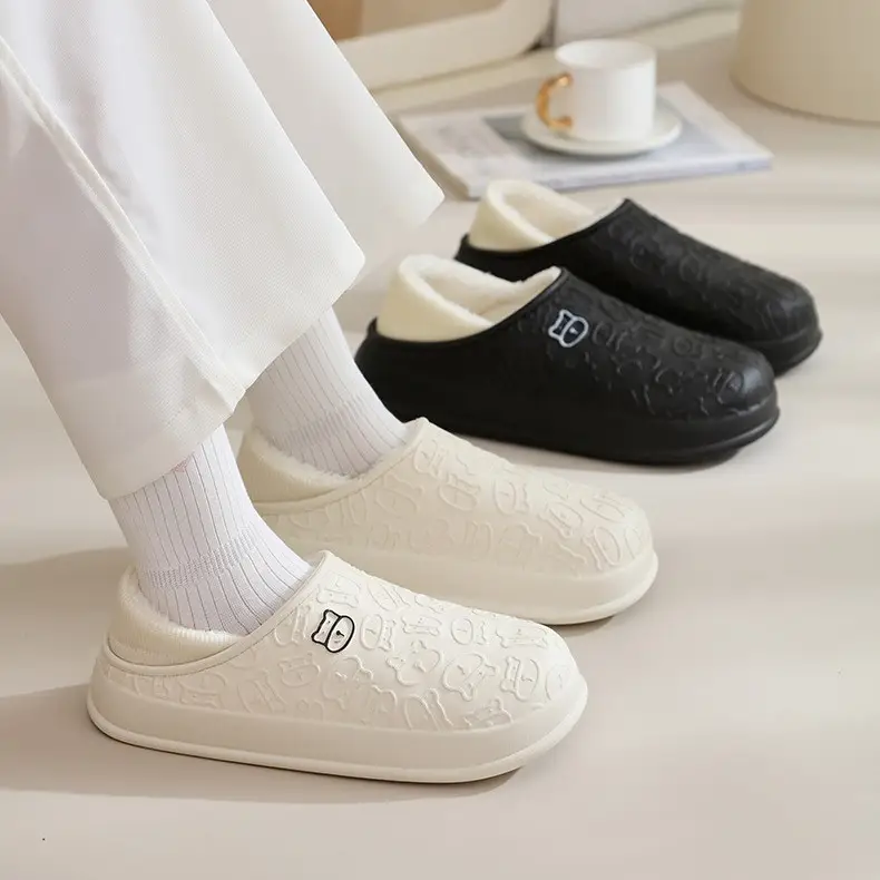 Waterproof Plush Slippers Women Winter 2025 - Image 8