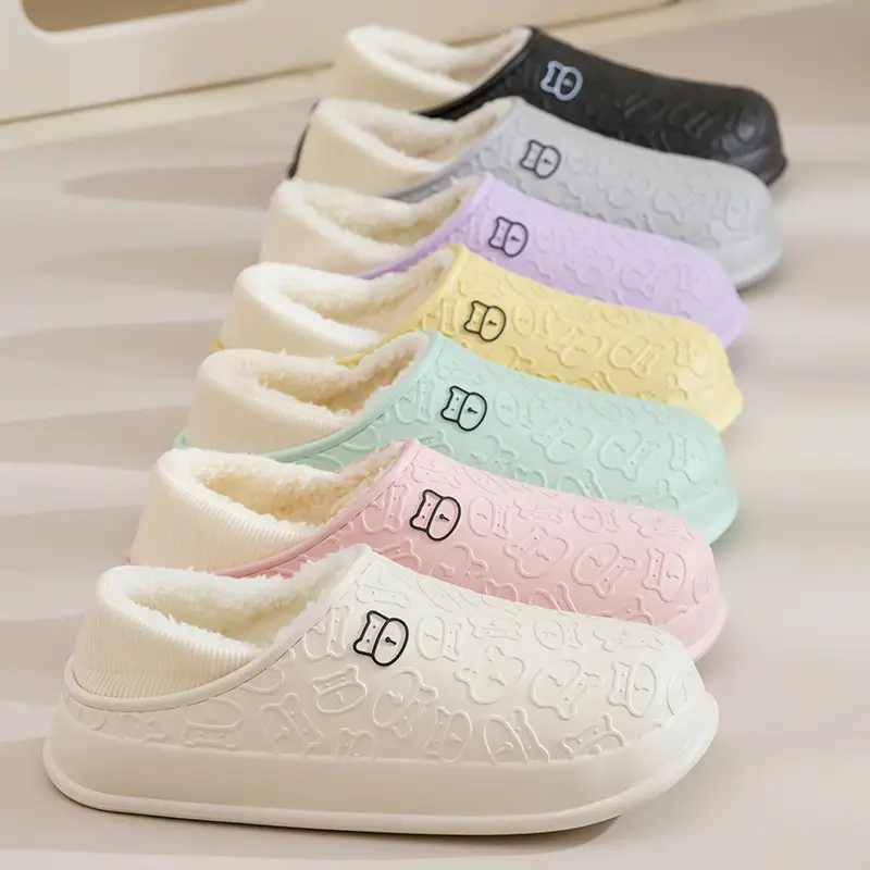 Waterproof Plush Slippers Women Winter 2025 - Image 9