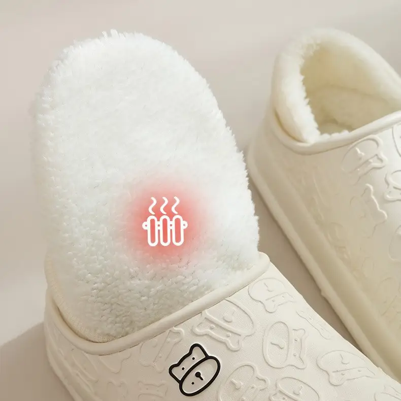 Waterproof Plush Slippers Women Winter 2025 - Image 10