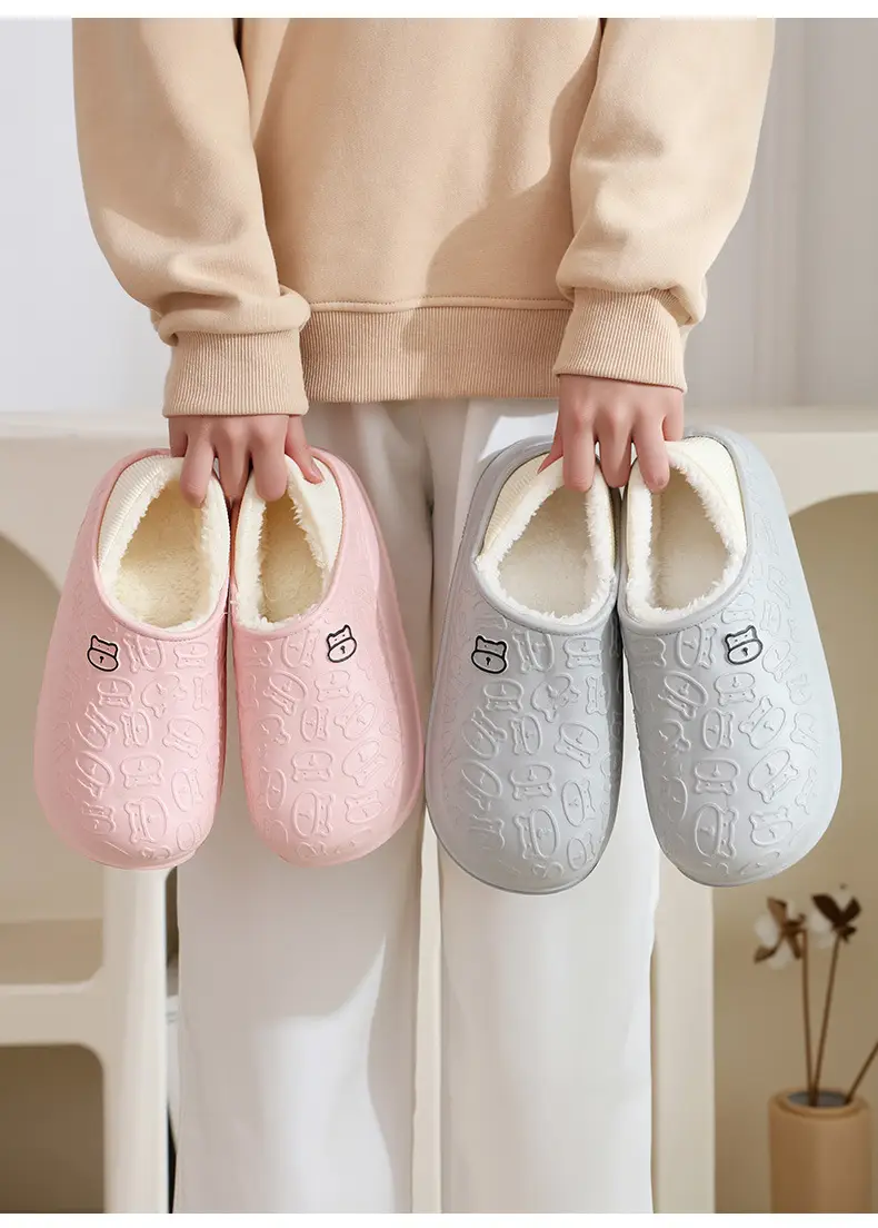 Waterproof Plush Slippers Women Winter 2025 — feature 12