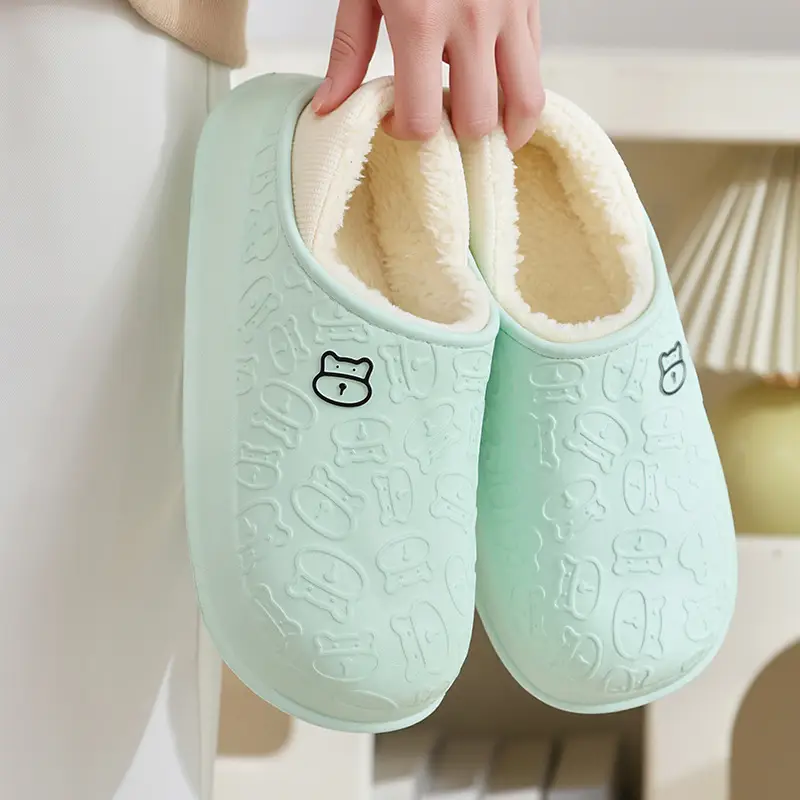 Waterproof Plush Slippers Women Winter 2025 - Image 4