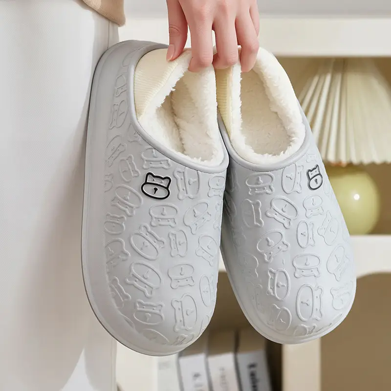 Waterproof Plush Slippers Women Winter 2025 - Image 7