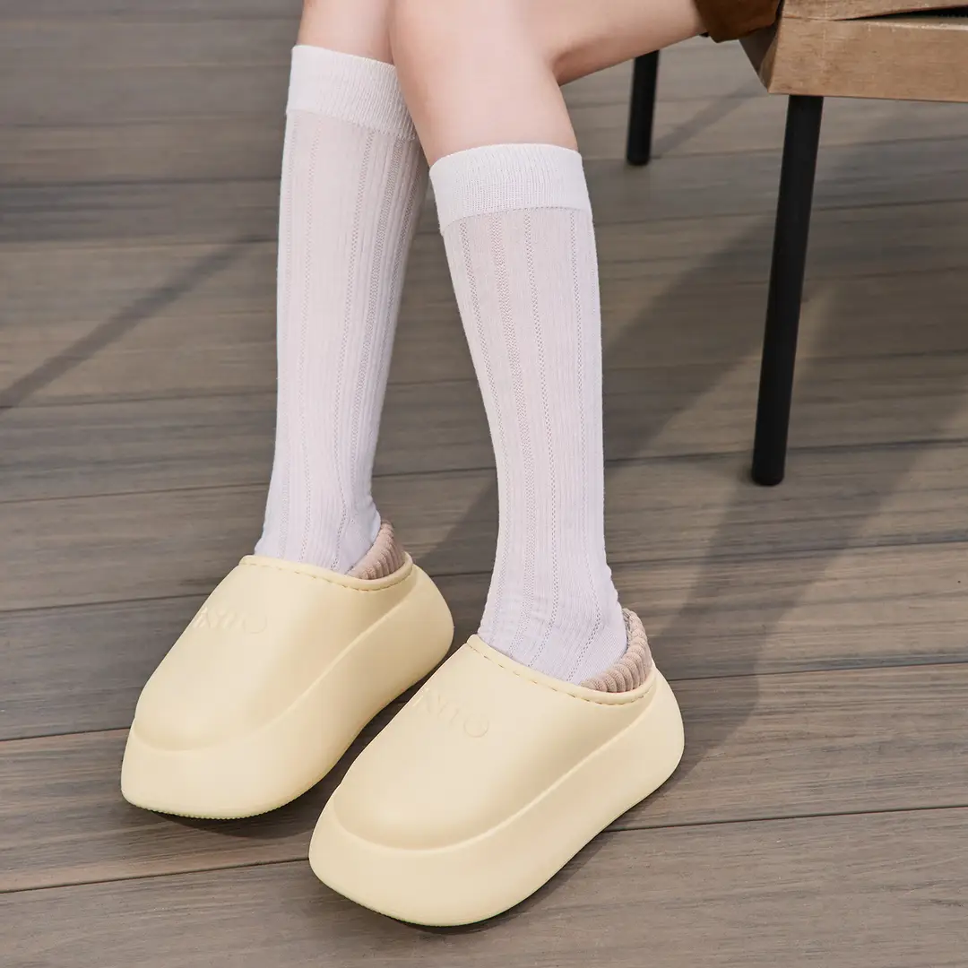 Waterproof Cotton Slippers for Women, Winter 2026 New Model, Indoor Home Wear, Closed Heel, Thick-Soled, Outdoor Cotton Shoes for Women in Winter - Image 4