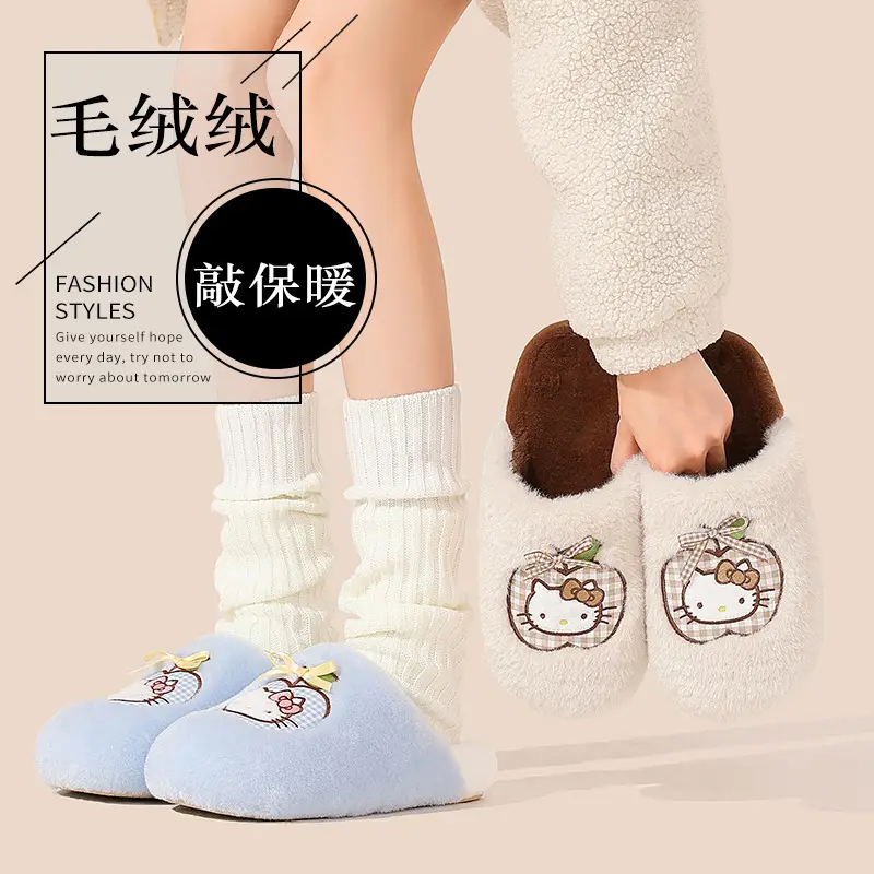 Women Cotton Warm Slippers Winter Indoor Cross Border - Image 3