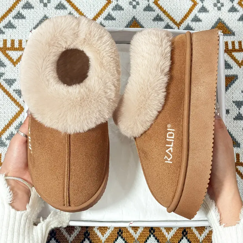 Winter Women's Warm Fur Slippers 4.0 CM — feature 14