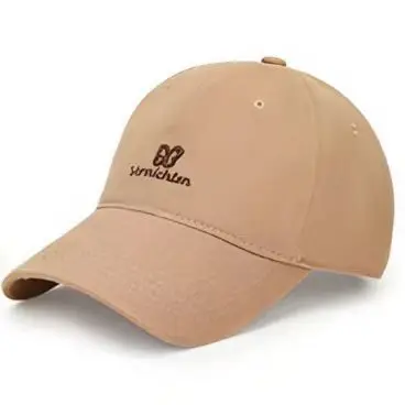 Maroon Embroidered Letter Butterfly Baseball Cap for Women - Image 2
