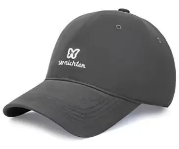 Maroon Embroidered Letter Butterfly Baseball Cap for Women - Image 5