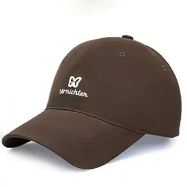 Maroon Embroidered Letter Butterfly Baseball Cap for Women - Image 6