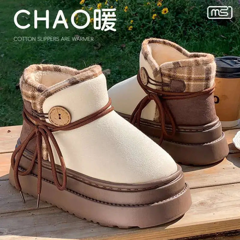 2025 Winter Buttoned Boots Super Comfortable Warm Outdoor Wear - Image 7