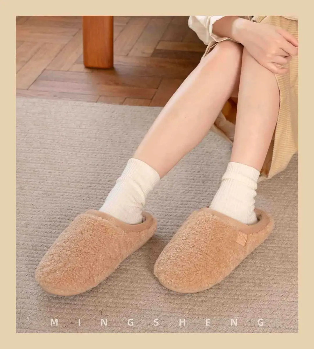 2025 New Hong Kong Style Slippers, Warm and Comfortable, Soft-Soled Non-Slip Cotton Slippers for Home and Outdoor Wear, Men's Autumn and Winter Home Room — feature 7