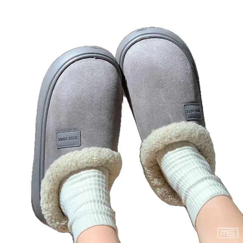 2025 Plush Slippers Grey Warm Indoor Outdoor - Image 10