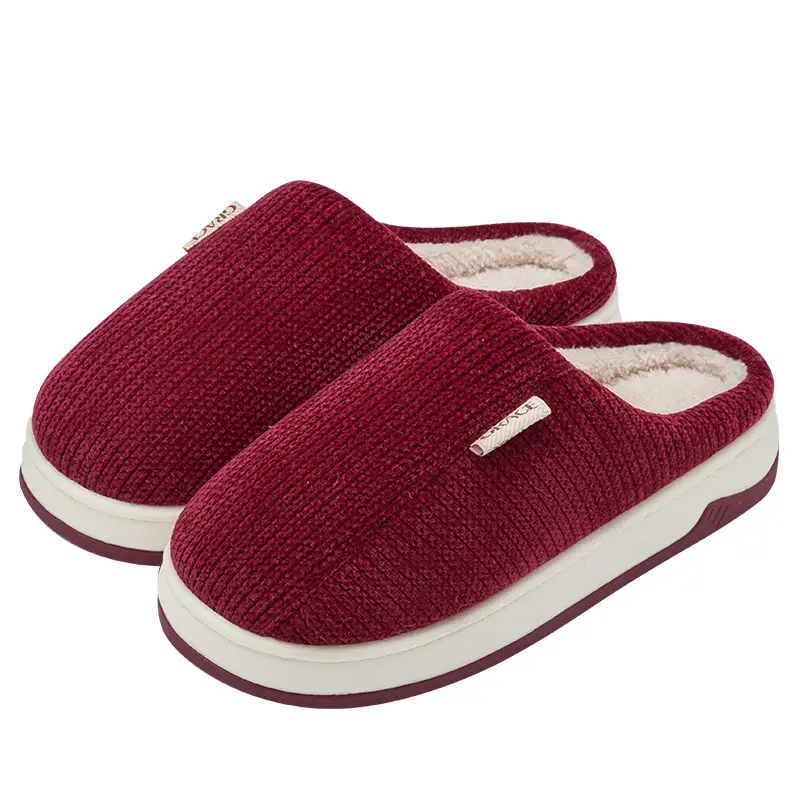 Jialiya Middle-Aged and Elderly Cotton Slippers Women's Autumn and Winter Non-Slip Indoor Home Plush Warm Cotton Slippers Men's Wholesale - Image 10