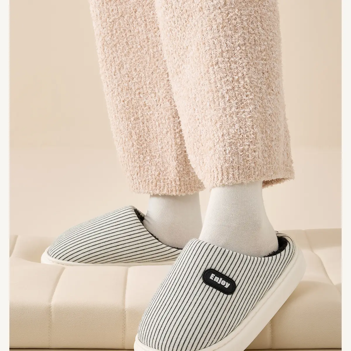 EVA防滑棉拖鞋 for Men Women Winter Warm Indoor — feature 13