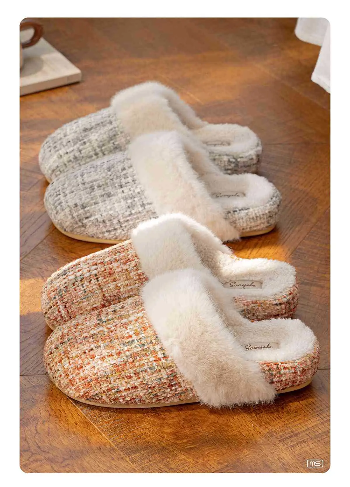 Winter Fleece Lined Cotton Slippers for Women — feature 7