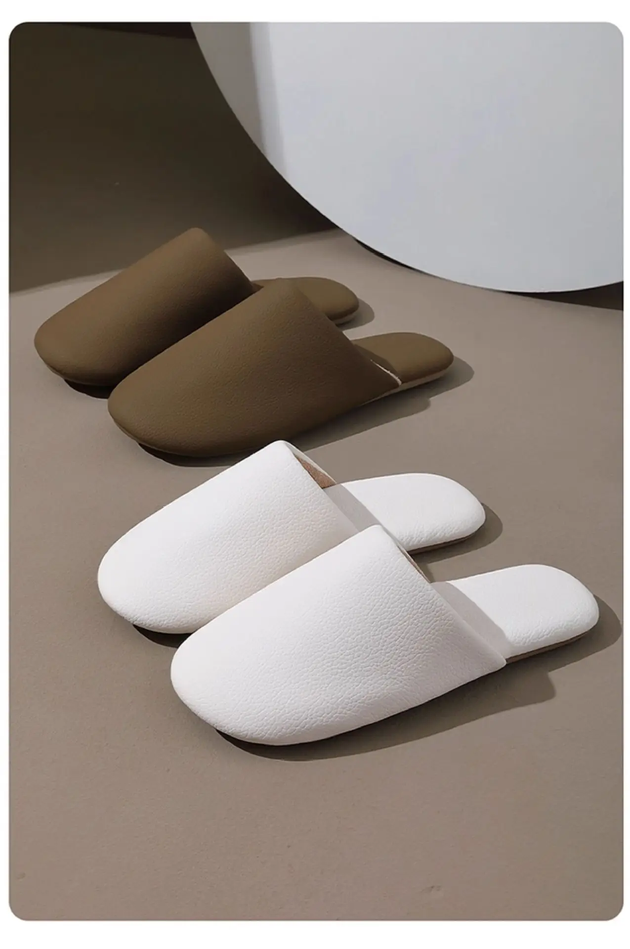 2025 Anti-Slip Postpartum Slippers Women White Brown — feature 20