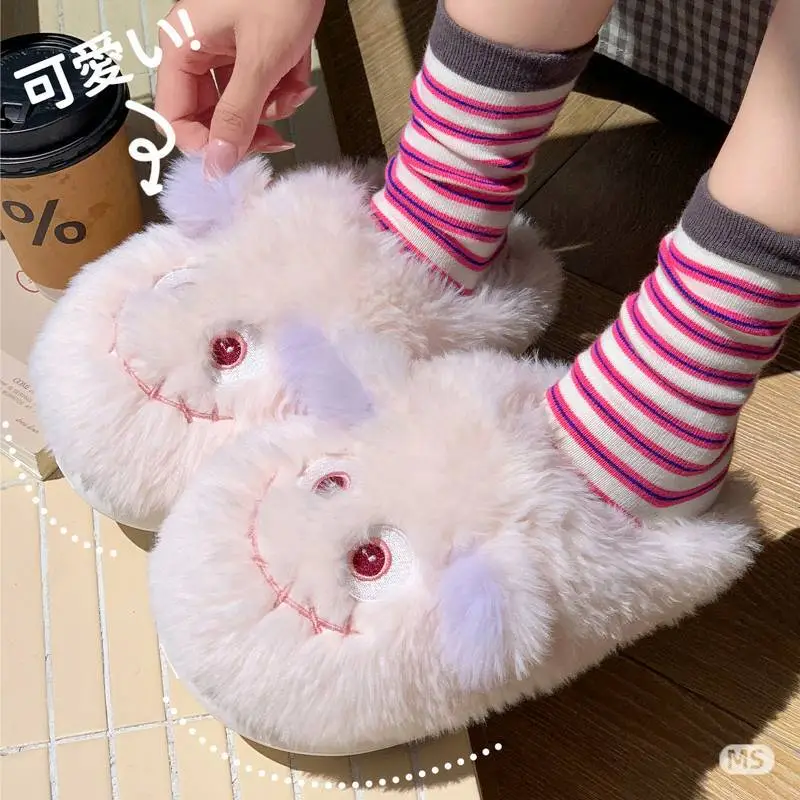 2025 Cartoon Cotton Slippers for Kids Home Outdoor Wear - Image 5