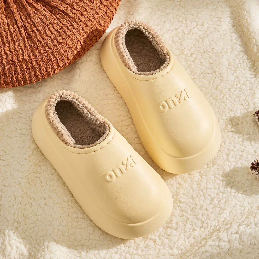 Waterproof Cotton Slippers for Women, Winter Warm 2025 New Indoor Home All-Inclusive Thick-Soled Outer Wear Snow Cotton Shoes - Image 7